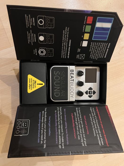 Pedał perkusyjny Beatbuddy+przelacznik+kabel MIDI+kilkaset podkladow