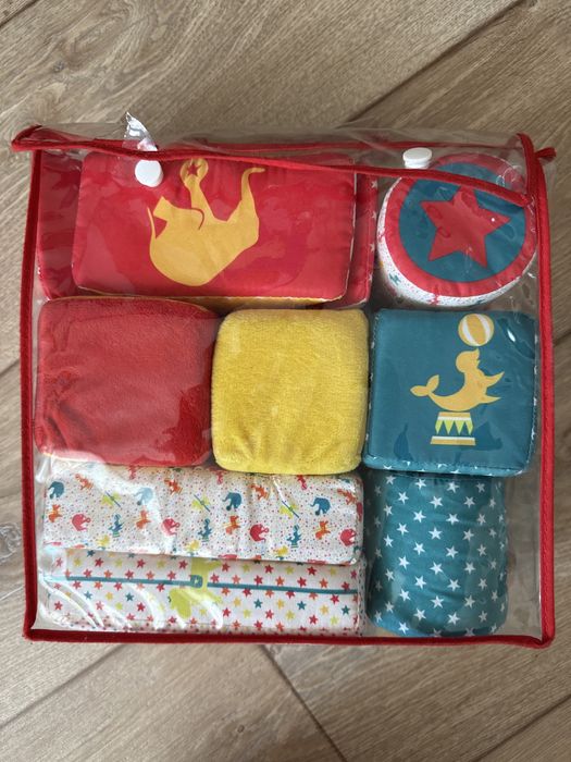 Мʼякі текстильні кубики дитячі