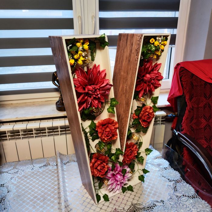 Napis LOVE na wesele, dekoracja LED, kwiaty sprzedam