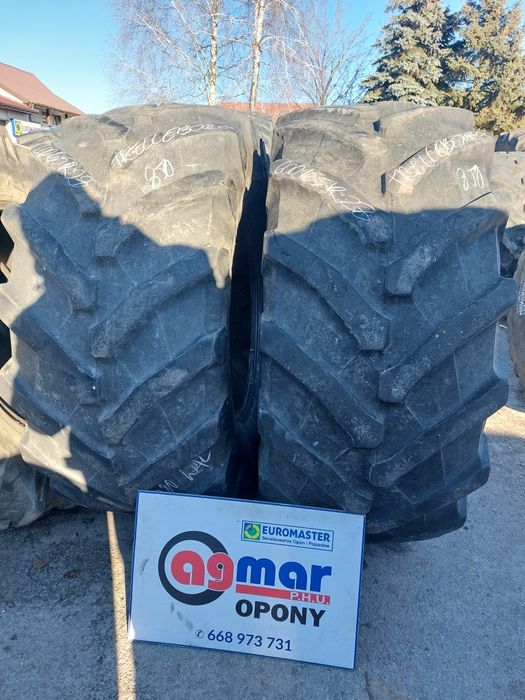 600/65R28 Trelleborg opony używane rolnicze para bez naprawy!