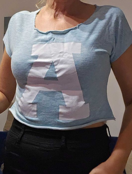 Bluzeczka top z literka A, Rozmiar S