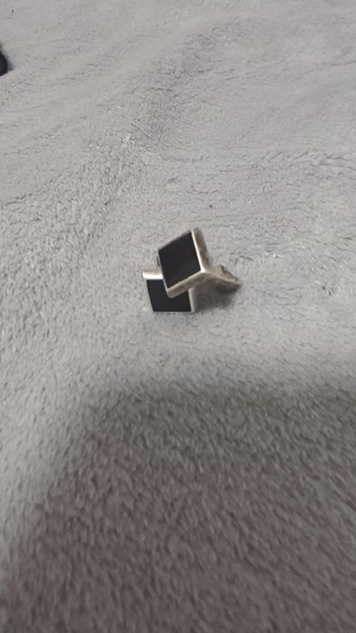 Запонки серебро.