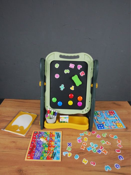 Мольберт дитячий 050-52 двосторонній крейда маркери магніти