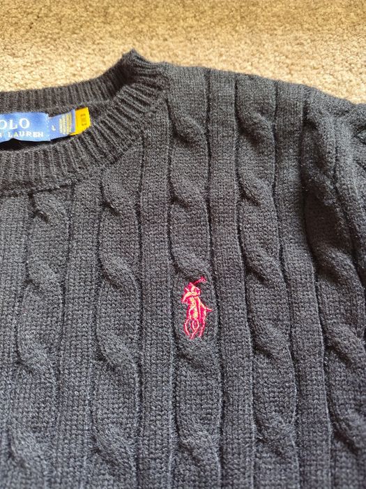 Camisola Polo Ralph Lauren L | Cable Knit Preta