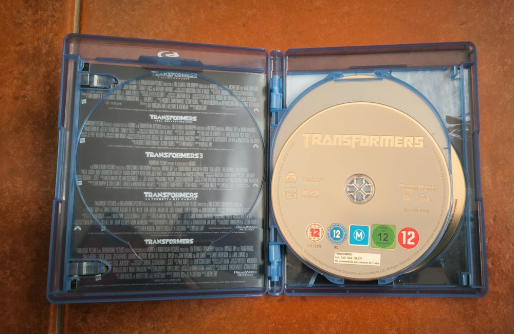 Coleção 5 filmes Transformers em blu-ray