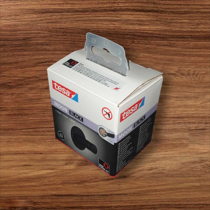 Tesa Haczyk MOON Czarny pojedynczy na ręcznik