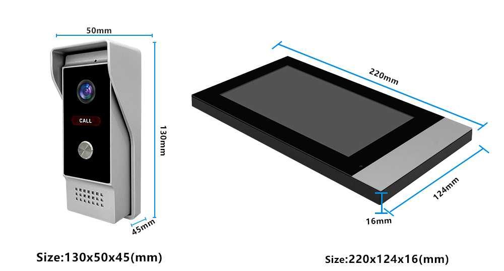 Campainha Vídeo Porteiro Inteligente  WiFi Tuya 1080P - NOVO