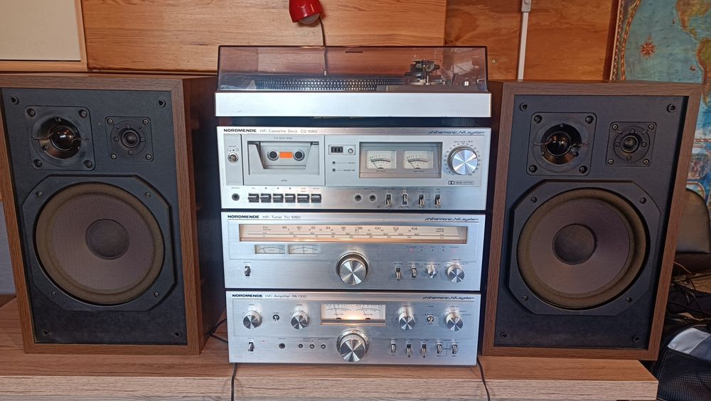 Nordmende Philharmonic, wzmacniacz, tuner, deck, gramofon