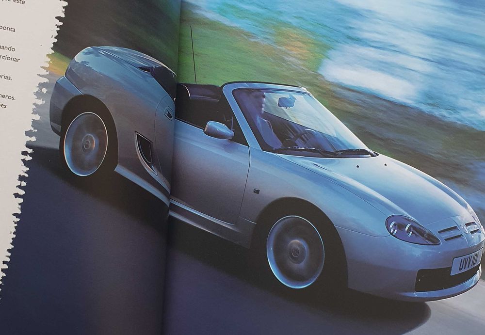 Catálogo automóvel MG TF - 2002 - Portugal