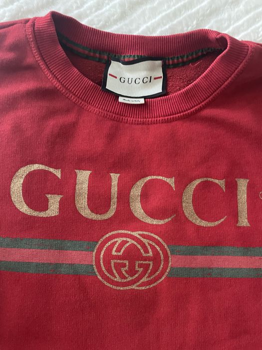Bluza damska Gucci czerwona r.L