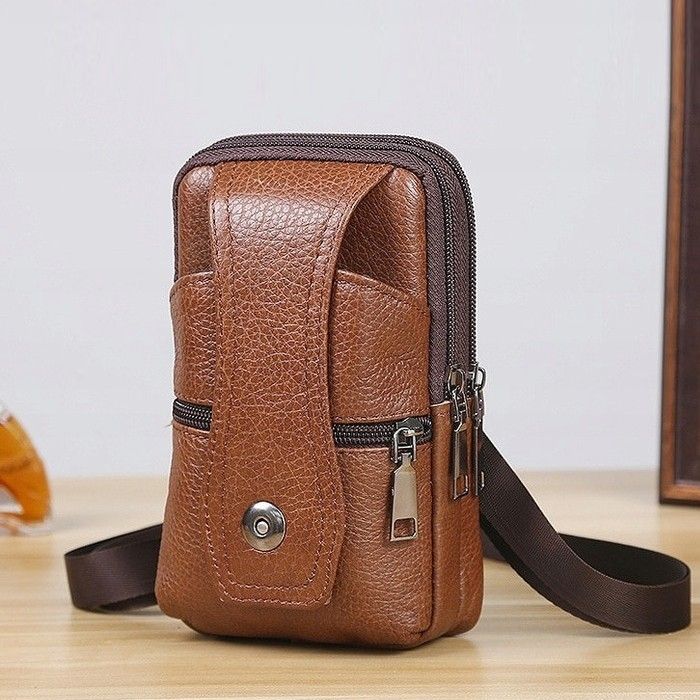 futerał skórzany etui na telefon na pasku