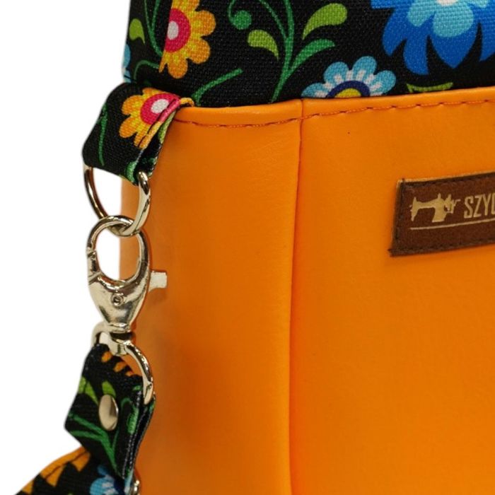 Torebka Czarny Łowicki Mała Sakiewka