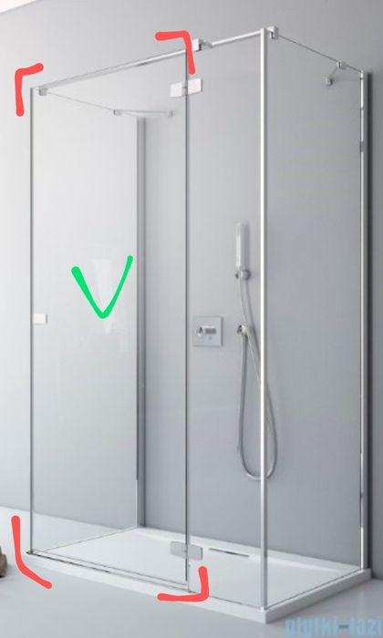 Drzwi prawe 80 cm do kabiny prysznicowej Radaway Fuenta New KDJ+S