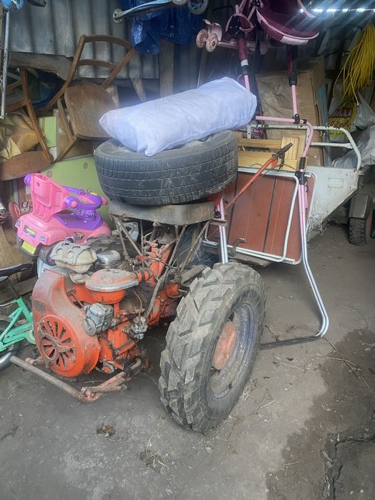 Мотоблок трактор з причепом