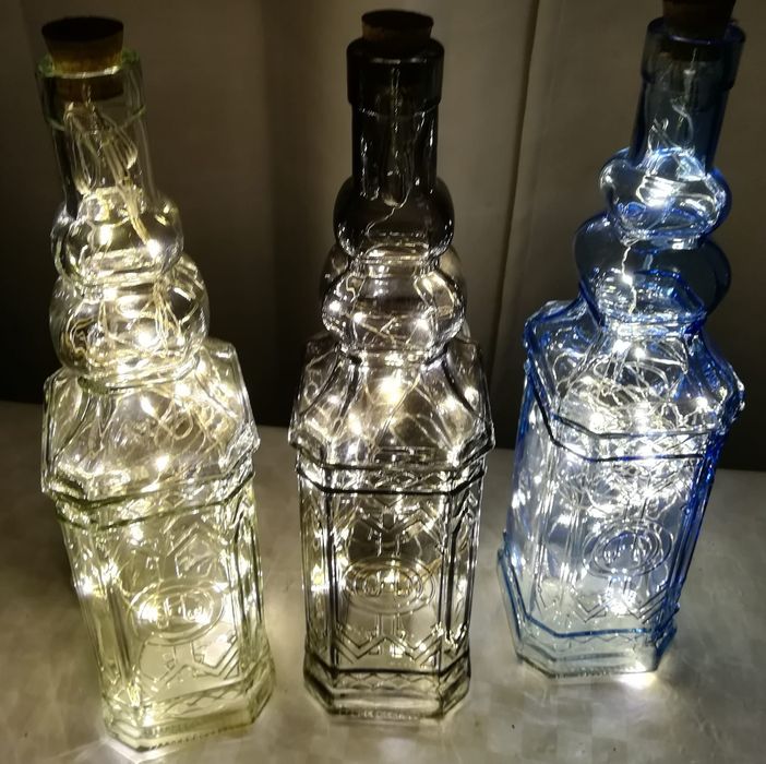 Garrafas iluminadas importadas.NOVAS.