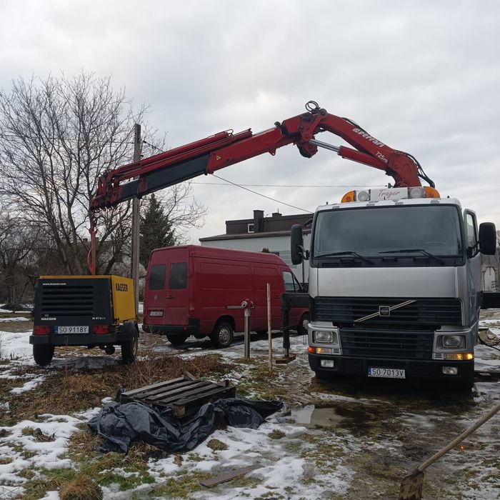 Usługi transportowe HDS dźwig żuraw samochodowy