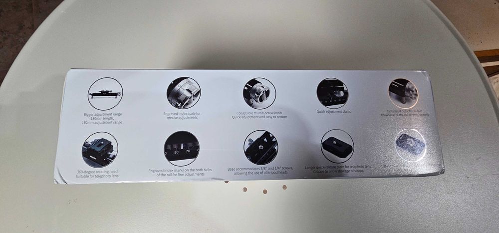 Carril manual para fotografia macro NISI-180S,  como novo