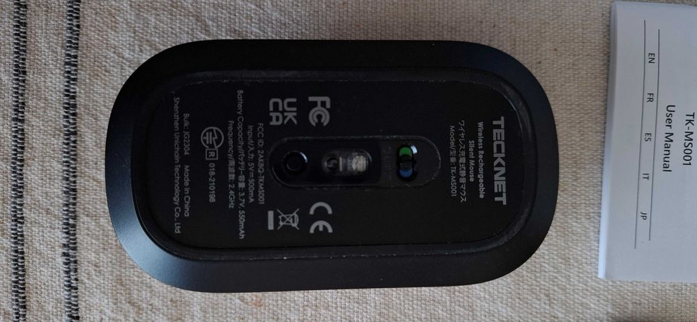 Rato Wireless e Bluetooth recarregável Tecknet TK-MS001