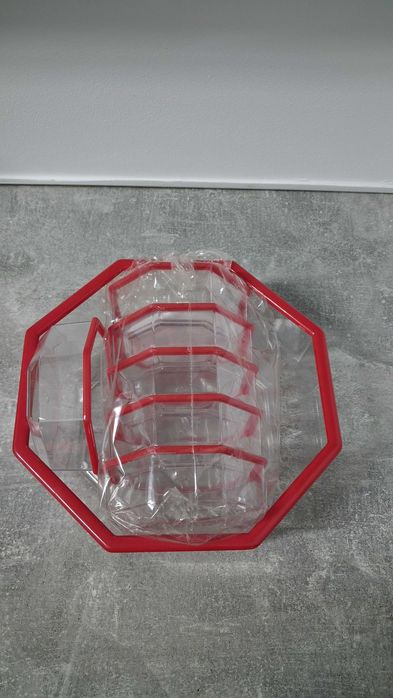 miseczki plastikowe zestaw komplet 1+6