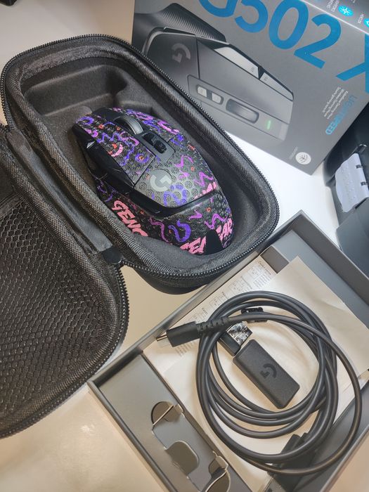 Logitech g502x lightspeed (gwarancja 8 miesięcy x-kom) + akcesoria