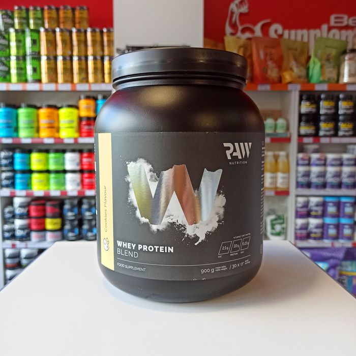 RAW Nutrition WPC 900g Odżywka Białkowa Białko Smak Ciastko