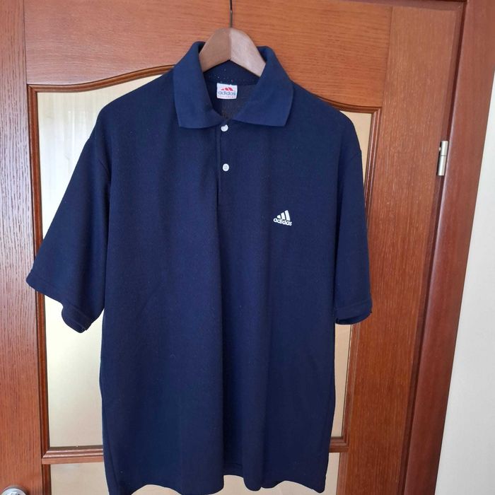 Bluzka połówka Adidas męska granatowa XL