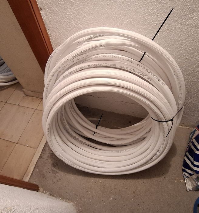 Tubo cobre isolado ar condicionado 1/4 , 3/8