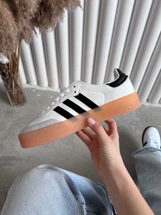 Женские кожанные кеды Adidas Samba XLG / Адидас Самба 36 37 38 39 40