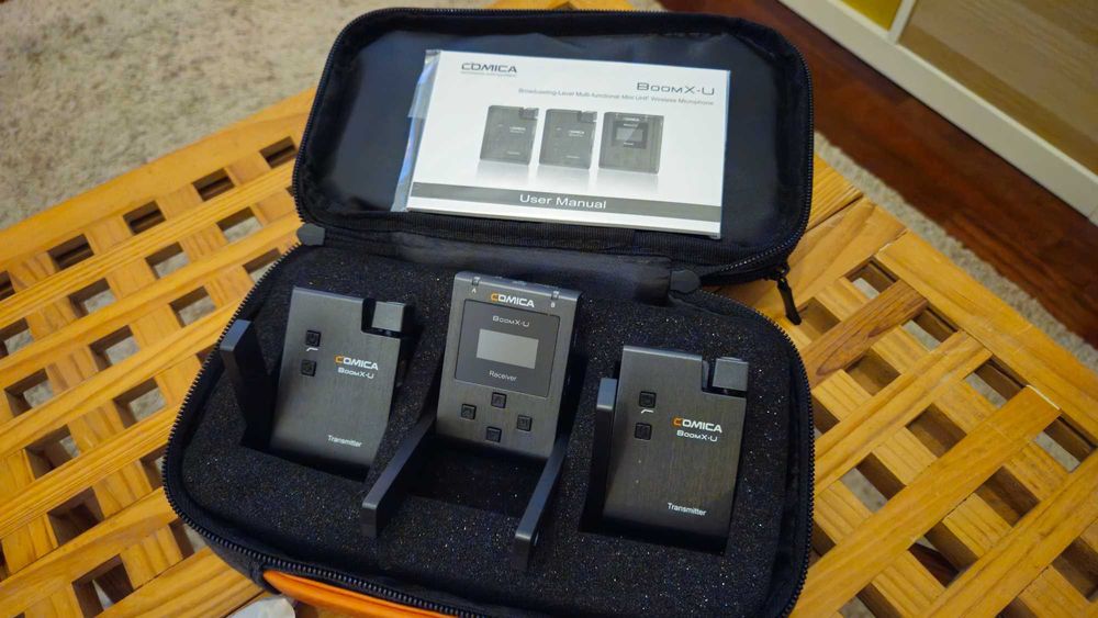Microfones wireless  Comica BoomX-U2 UHF - Como Novos