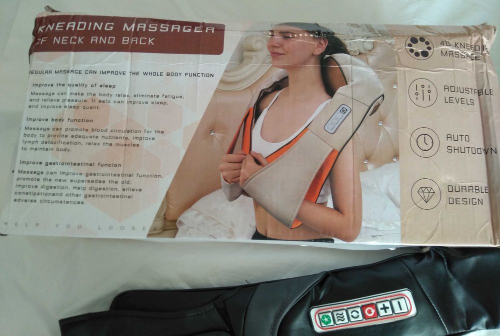 Massajador em forma de U ideal para pescoço, dor nas costas