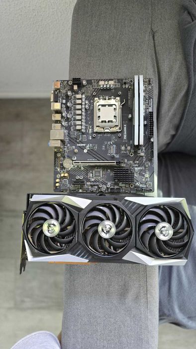 Kit Completo Topo de Gama AM5 (Ryzen 5 + RX 6800XT + 32GB RAM + MSI)