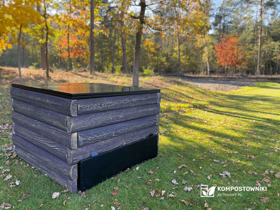 Kompostownik ogrodowy, duży kompostownik betonowy, kompostowniki