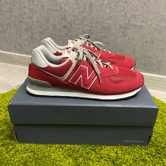 Червоні чоловічі кросівки New Balance 574