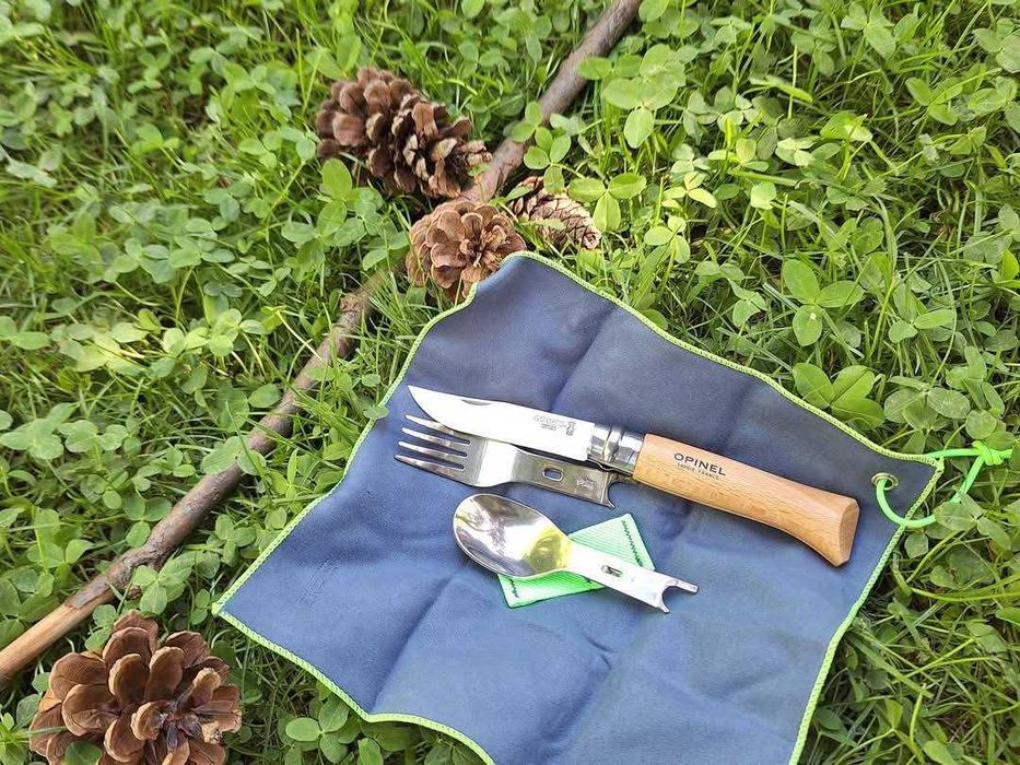 OPINEL Nomad Picnic + 002500 набір ложка вилка ніж №8 wildo fiskars