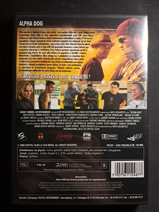 Alpha Dog | Willis | Seyfried | Timberlake | DVD