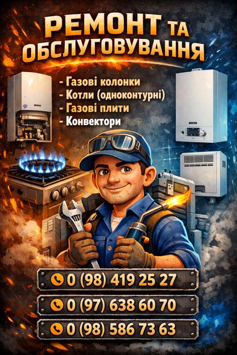 Ремонт газового обладнання