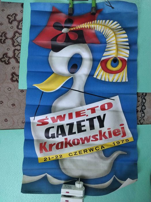 Stary plakat z 70-tych, oryginał, w bardzo dobrym stanie.