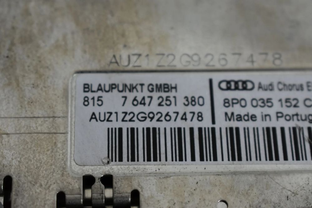 radio audi a3 8p chorus 2din 8p0035152c