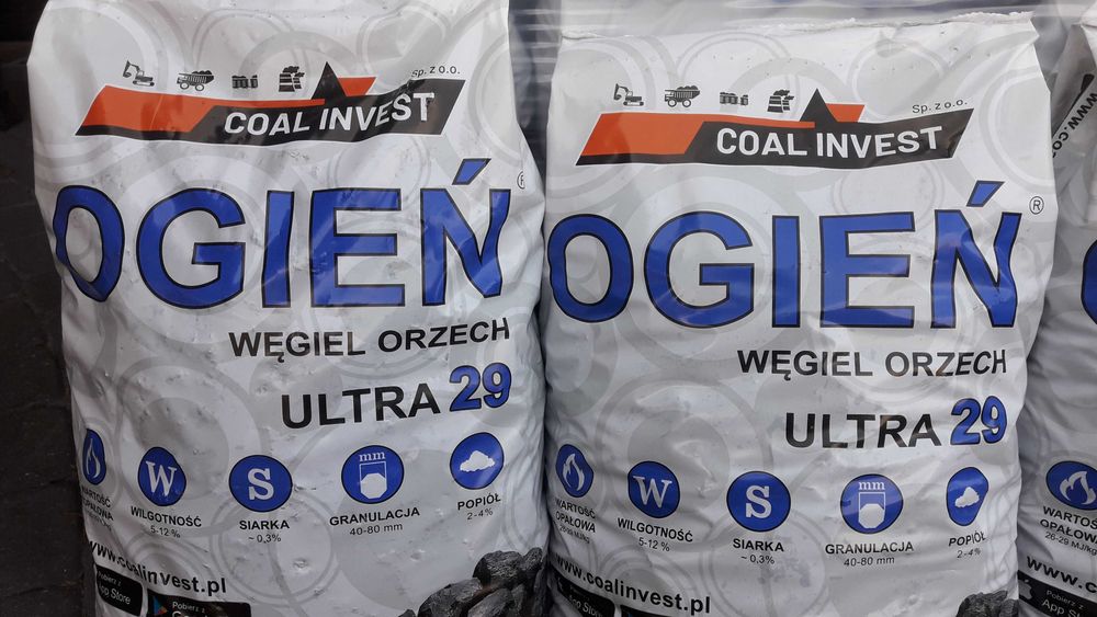 węgiel orzech workowany Ogień Ultra 29 dostawa HDS