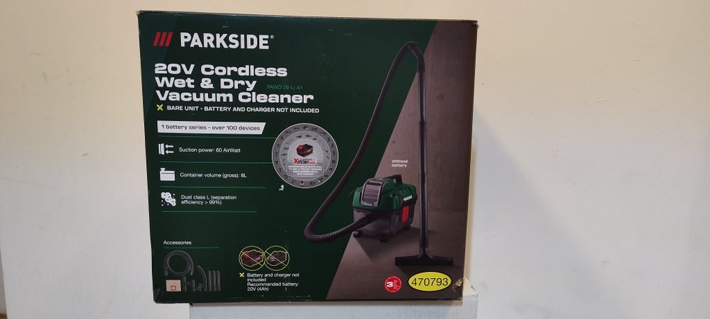 Odkurzacz akumulatorowy Parkside PAWD 20-Li A1