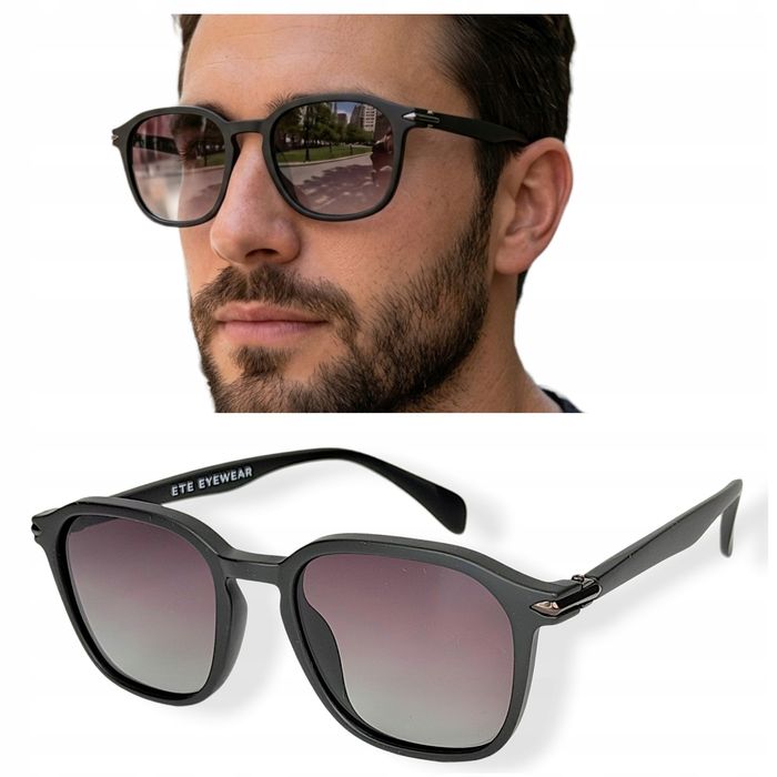 Okulary przeciwsłoneczne polaryzacyjne filtr UV400 nerdy
