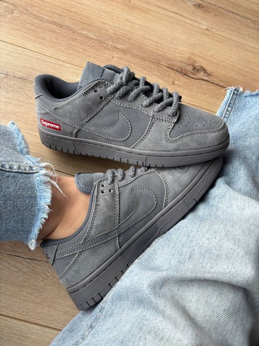 36-45 Nike SB Dunk Low x Supreme Grey