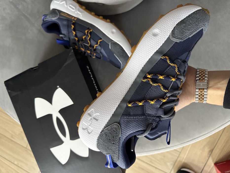 Under Armour Nowe Sneakersy Męskie Fat Tire Granatowe Sportowe 44