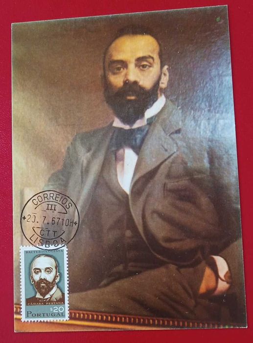 Postal Máximo Cientistas Pestana 1966