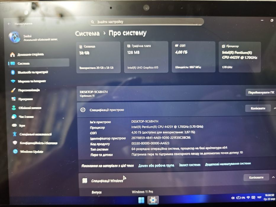 Surface go 2 1926 4/64 keyboard 1846 Microsoft
