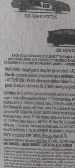 08 Ford Focus Hot wheels