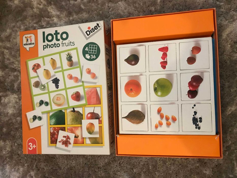 Jogo Loto - Fotos de frutas