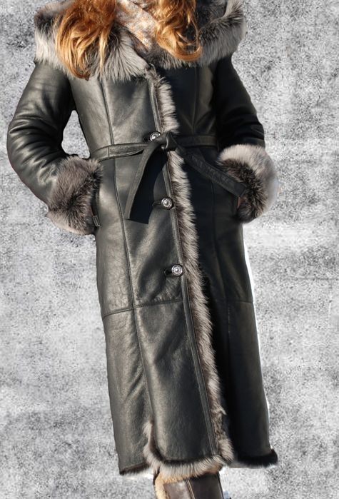 Женская дубленка MARINNI натуральная кожа р37