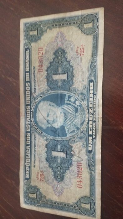 Nota de 1 Cruzeiro 1942.