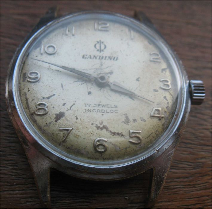 Relógio de Corda Vintage - Candino - 17 Jewels, Incabloc - Swiss Made